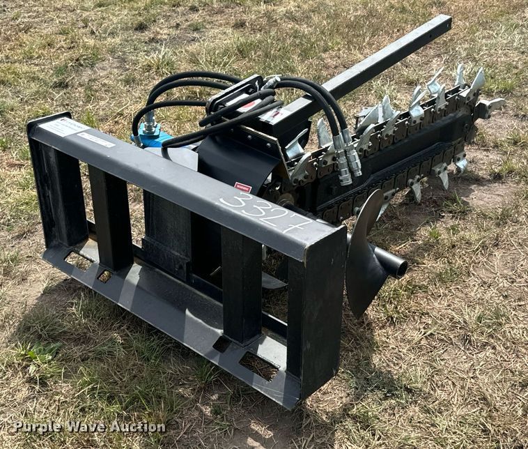 image for item DX1209 JCT Attachments skid steer trencher