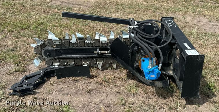 image for item DX1209 JCT Attachments skid steer trencher