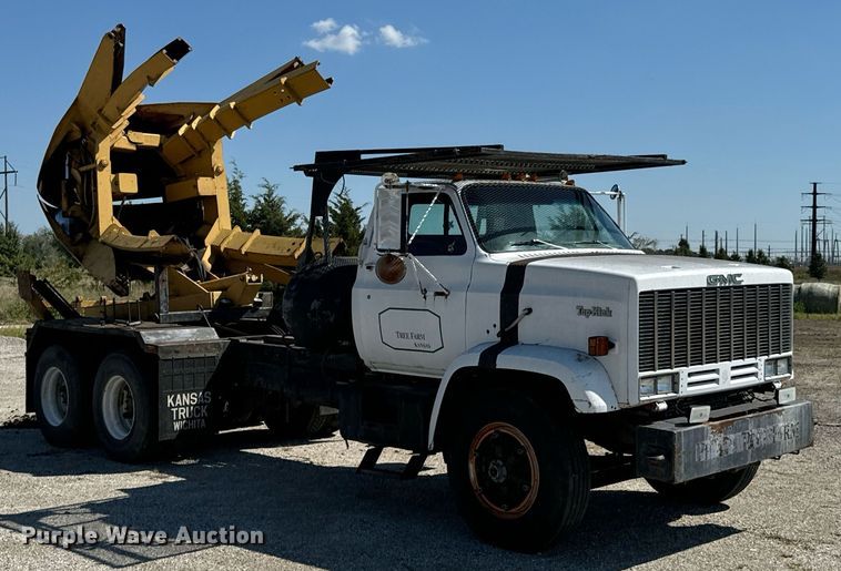 image for item DX1238 1981 GMC Topkick C6000 truck with tree spade