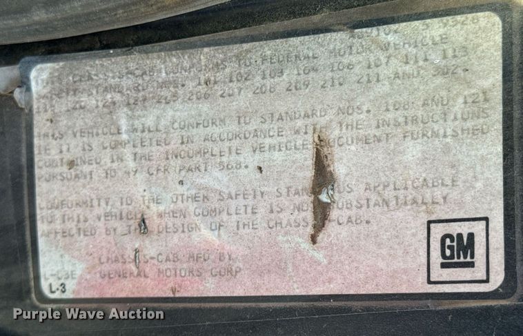 image for item DX1238 1981 GMC Topkick C6000 truck with tree spade