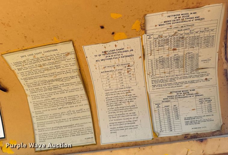 image for item EE7572 1979 Pettibone 36 crane