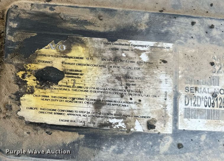 image for item EE7638 2007 Volvo A40D haul truck