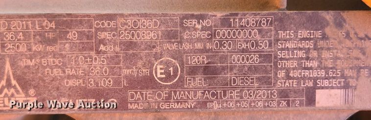 image for item EE8480 2013 JLG  600SJ boom lift