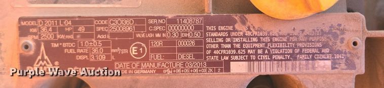 image for item EE8480 2013 JLG  600SJ boom lift