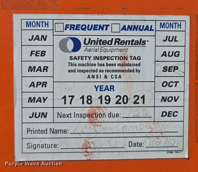 image for item EE8480 2013 JLG  600SJ boom lift