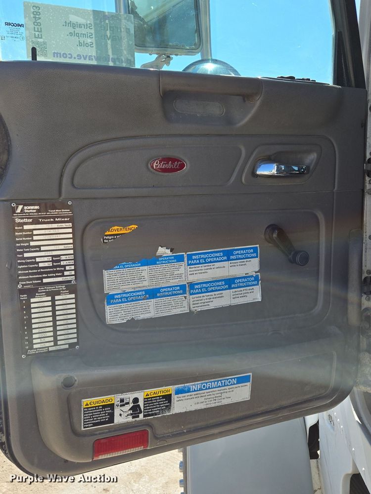 image for item EE8483 2007 Peterbilt 357 ready mix truck