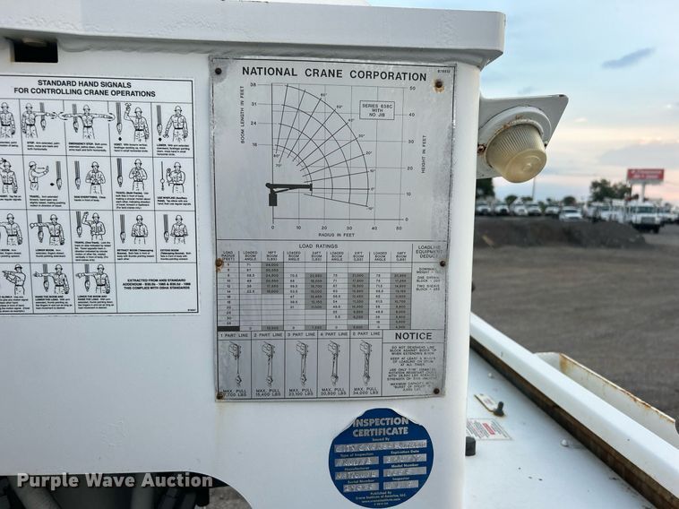 image for item EG1000 1998 International  4900 crane truck