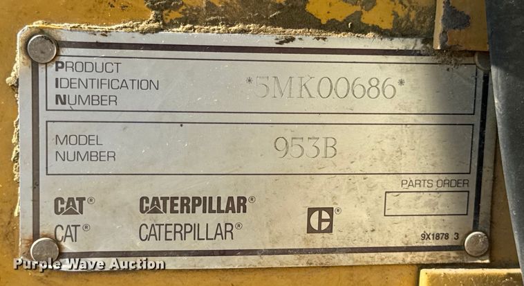 image for item EH6985 1993 Caterpillar 953B track loader