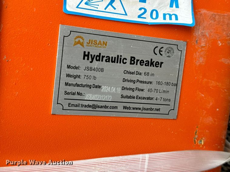 image for item EH6998 2024 Jisan JSB400B breaker