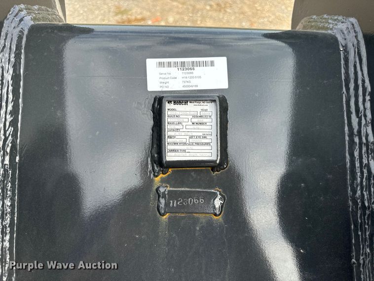 image for item EH6999 2022 Bobcat H18-1200-5105 excavator bucket