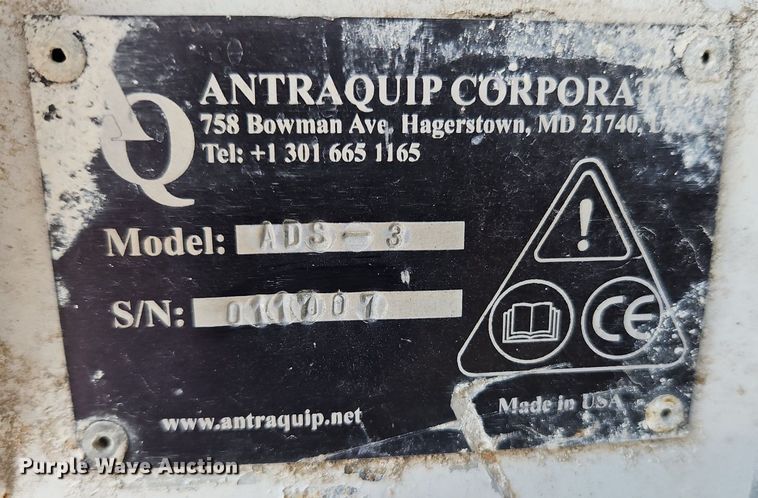 image for item EI8287 Antraquip corporation ADS-3 rock saw