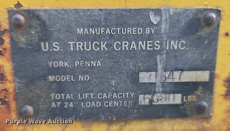 image for item EI8293 U.S. Truck Cranes Inc 647 pallet forks