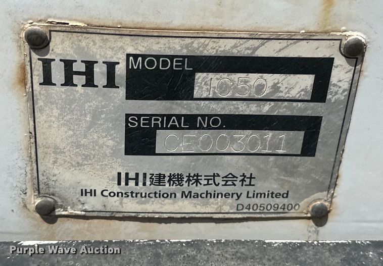 image for item EJ8915 IHI  IC50  track carrier with digger derrick 