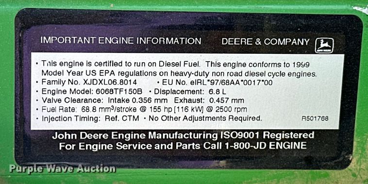 image for item EJ8916 2000 Freightliner  FL80 pressure digger truck