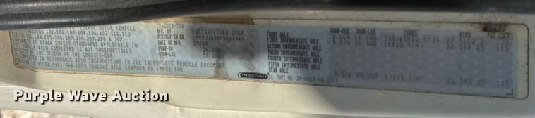 image for item EJ8916 2000 Freightliner  FL80 pressure digger truck