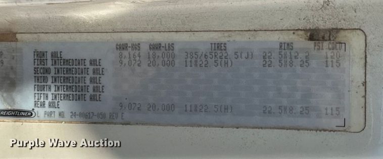 image for item EJ8916 2000 Freightliner  FL80 pressure digger truck