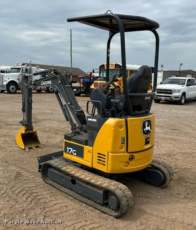 image for item EJ8967 2016 John Deere 17G mini excavator