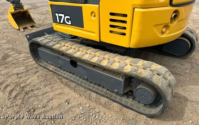 image for item EJ8967 2016 John Deere 17G mini excavator