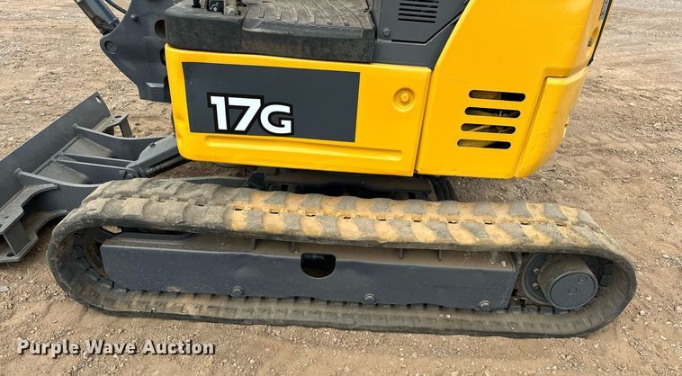 image for item EJ8967 2016 John Deere 17G mini excavator