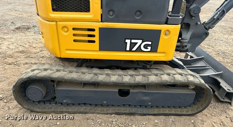 image for item EJ8967 2016 John Deere 17G mini excavator