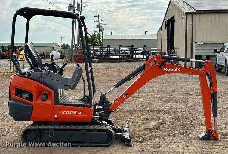 image for item EJ8971 2014 Kubota  KX018-4 mini excavator