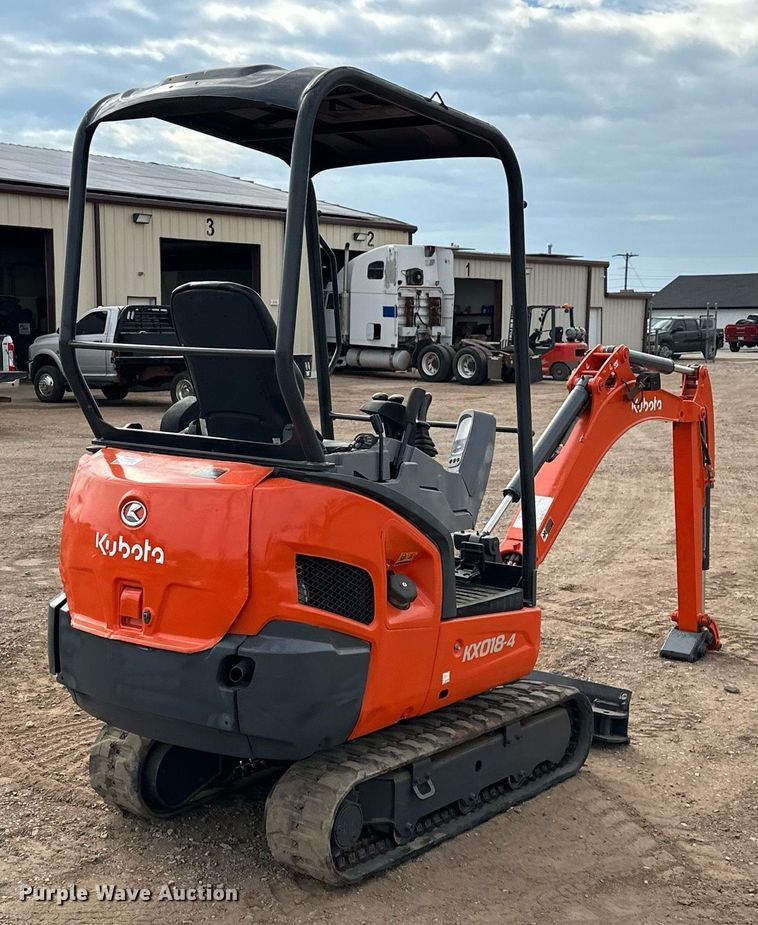 image for item EJ8971 2014 Kubota  KX018-4 mini excavator