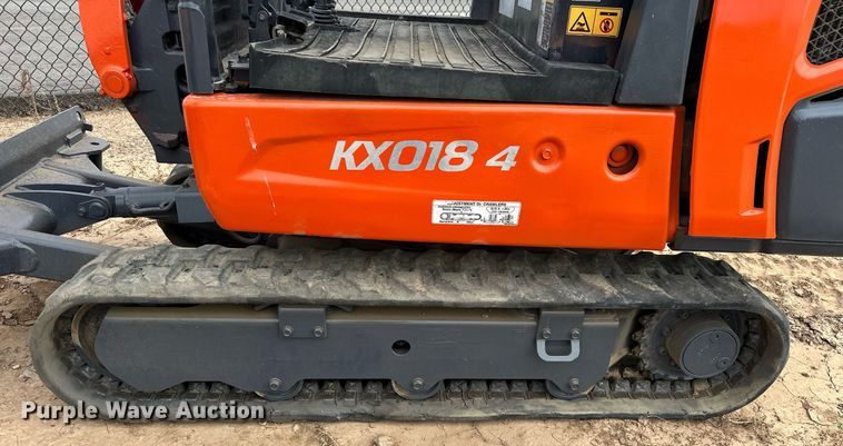 image for item EJ8971 2014 Kubota  KX018-4 mini excavator