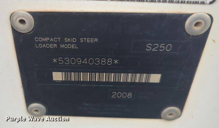 image for item EQ2061 (2) Bobcat S250 skid steer loaders