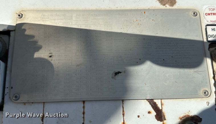 image for item IB9477 Terex Telelect Command 5050 digger derrick bed