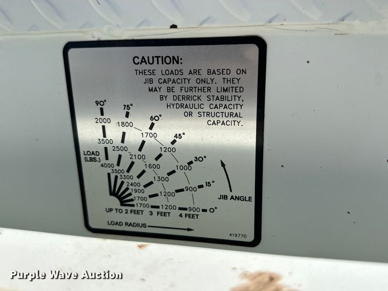 image for item IB9477 Terex Telelect Command 5050 digger derrick bed