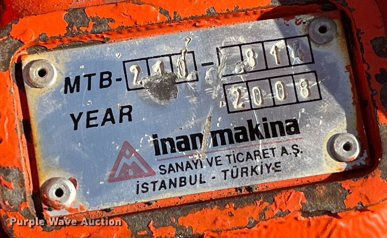 image for item LC9039 2008 Inan Makina MTB-210-814 breaker