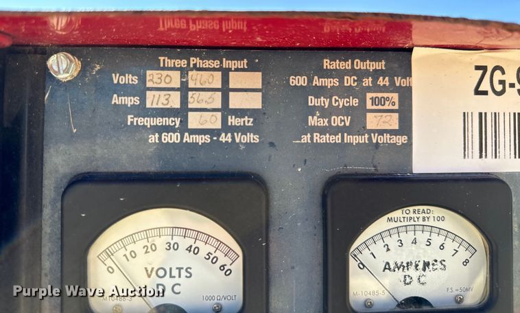 image for item LF9991 (4) Lincoln Electric DC600 welders