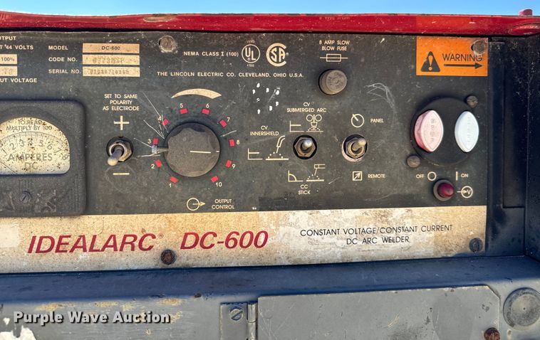 image for item LF9991 (4) Lincoln Electric DC600 welders