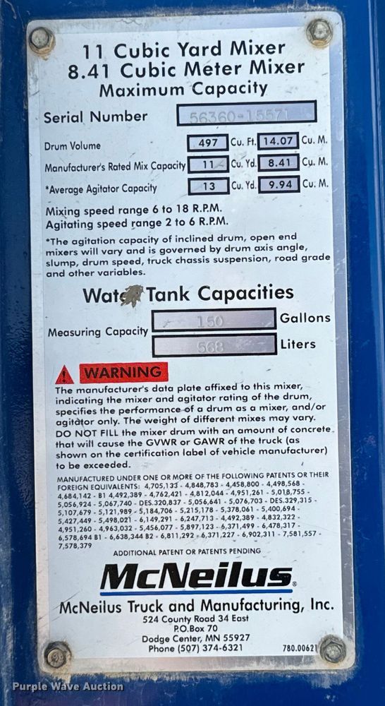 image for item LG9000 2000 Sterling L-Line ready mix truck