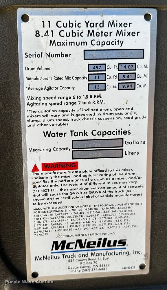 image for item LG9001 2000 Sterling  L-Line ready mix truck