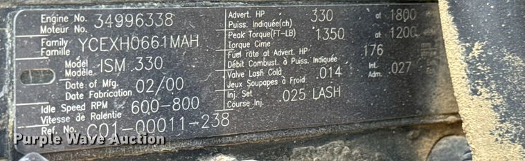 image for item LG9001 2000 Sterling  L-Line ready mix truck