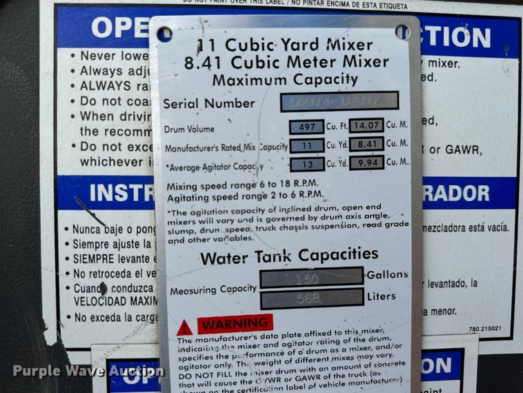 image for item LG9003 1999 Sterling L-Line ready mix truck