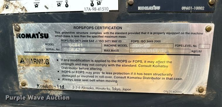 image for item LG9004 2015 Komatsu D61EXI-23 dozer