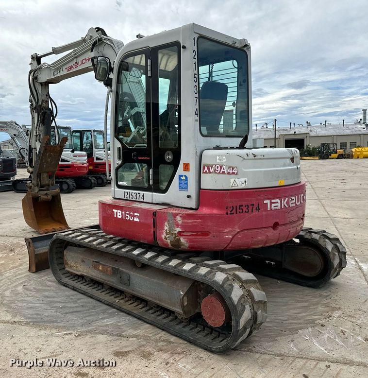 image for item LG9006 2011 Takeuchi TB180 FR mini excavator