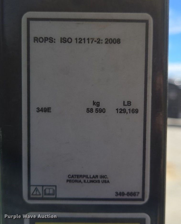 image for item LG9009 2013 Caterpillar  349EL excavator