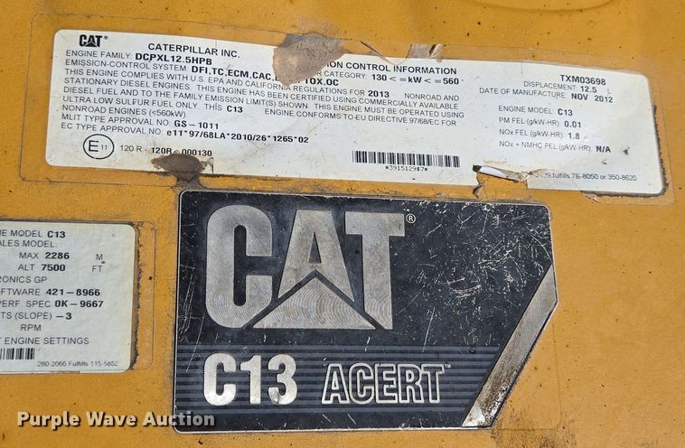 image for item LG9009 2013 Caterpillar  349EL excavator