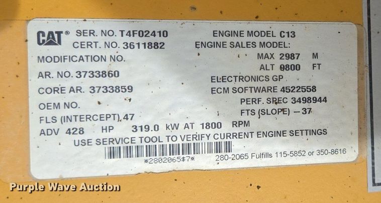 image for item LG9011 2015 Caterpillar 349FL excavator