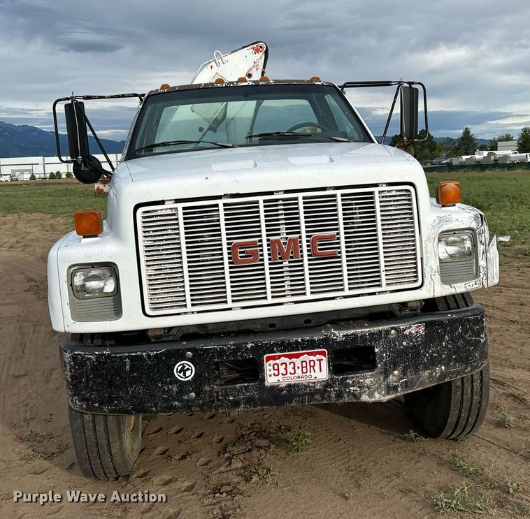 image for item LG9013 1991 GMC TopKick C6500 crane truck