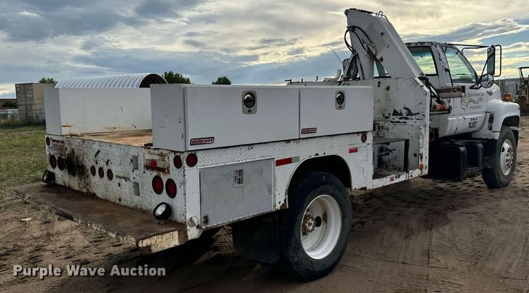 image for item LG9013 1991 GMC TopKick C6500 crane truck