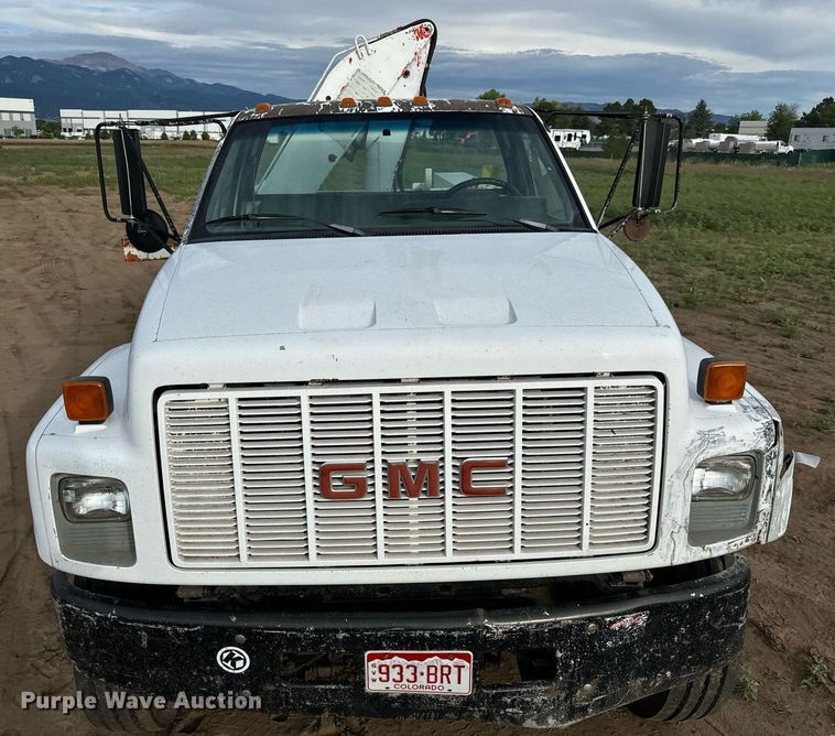 image for item LG9013 1991 GMC TopKick C6500 crane truck
