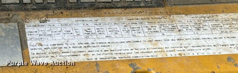 image for item LG9013 1991 GMC TopKick C6500 crane truck