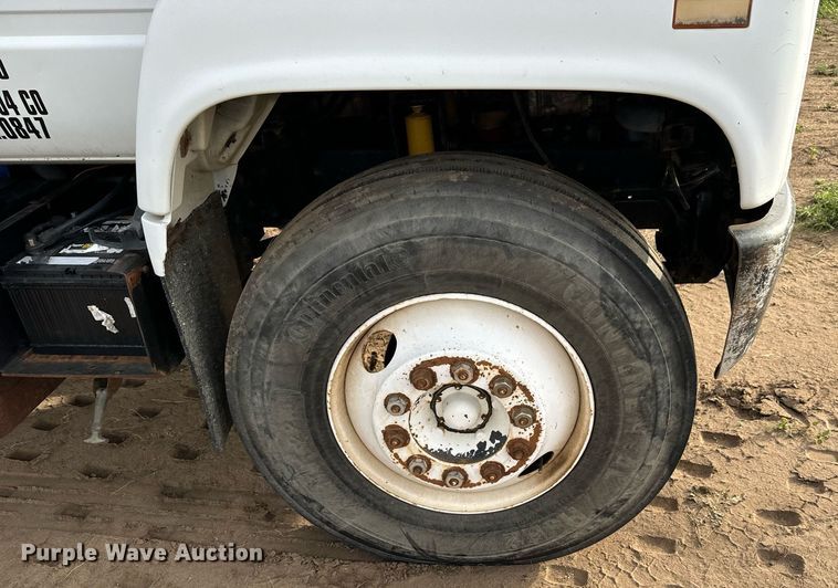 image for item LG9013 1991 GMC TopKick C6500 crane truck