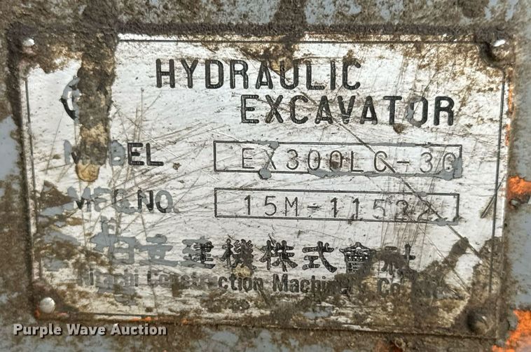 image for item LG9024 1997 Hitachi EX300LC-30 excavator