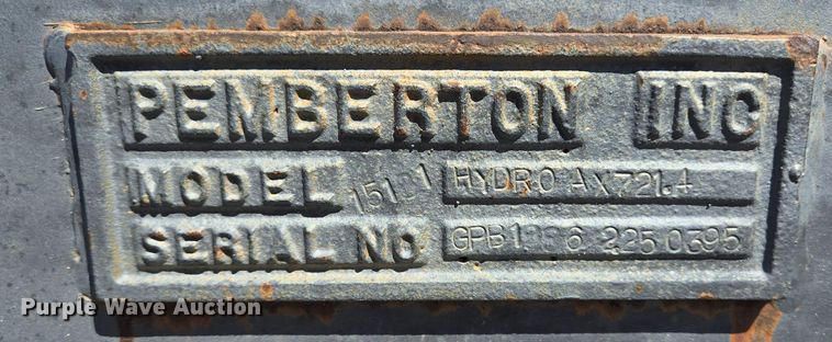 image for item LG9026 1996 Pemberton Hydro AX721.4 wheel loader bucket