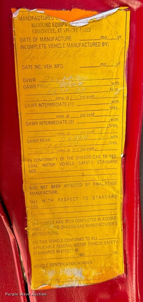 image for item MV9126 1984 Ford 9000 dump truck